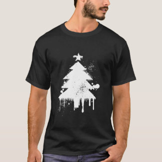 Spritzer Weihnachtsbaum Art Paint Spritzer Feierta T-Shirt