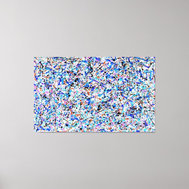 SPRITZER XVI - Aktionsgemälde - Abstrakt- Leinwanddruck (Vorderseite)