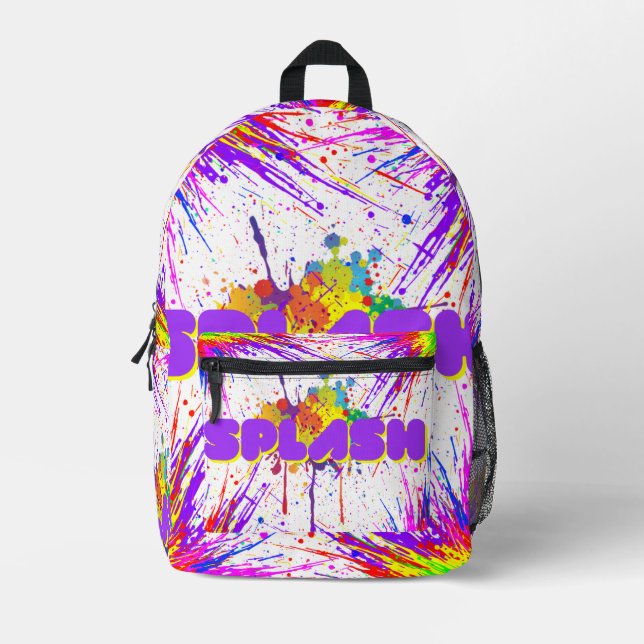 Spritzfarbe Bedruckter Rucksack (Vorderseite)