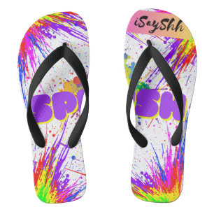 Spritzfarbe Flip Flops