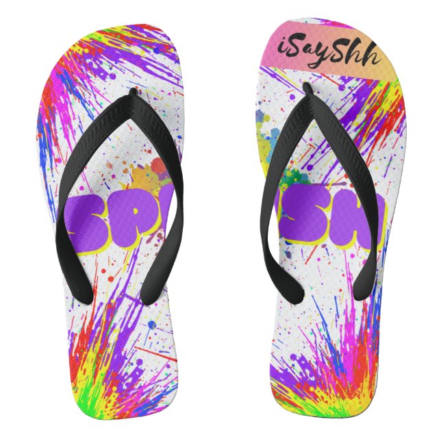 Spritzfarbe Flip Flops (Fußbett)