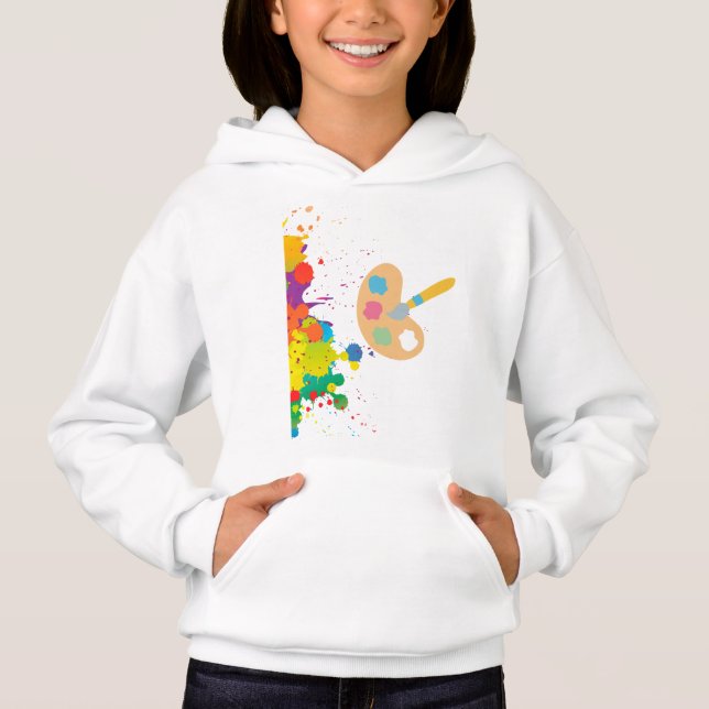 Spritzfarbe Hoodie (Vorderseite)