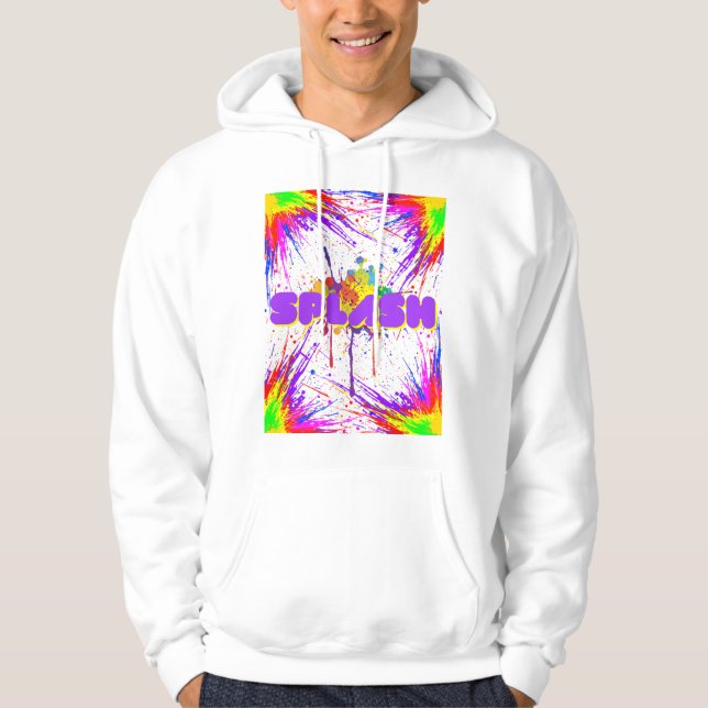 Spritzfarbe Hoodie (Vorderseite)