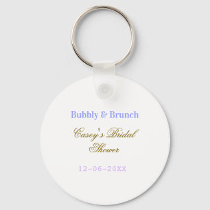 Spritzig und Brunch Brautjungfernparty Name Datum Schlüsselanhänger