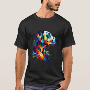 Spritzkunst Dalmatiner Dalmatiner Dal Dally Hund T-Shirt