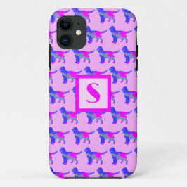 Sprocker Spanisch Niedlich Hund Pink Silhouette Mo Case-Mate iPhone Hülle