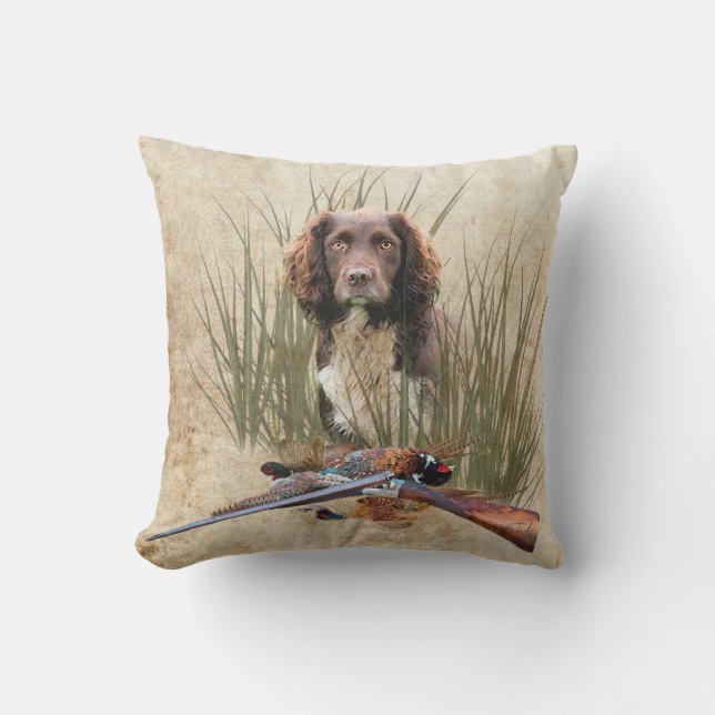 Sprocker Spanisch Tapestry Poster Triptych Acrylic Kissen (Vorderseite)