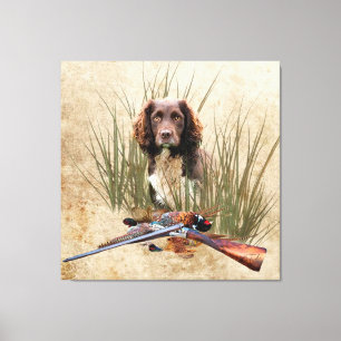 Sprocker Spanisch Tapestry Poster Triptych Acrylic Leinwanddruck