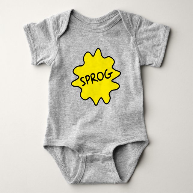 Sprog, British Slang Baby Babywachsen Baby Strampler (Vorderseite)
