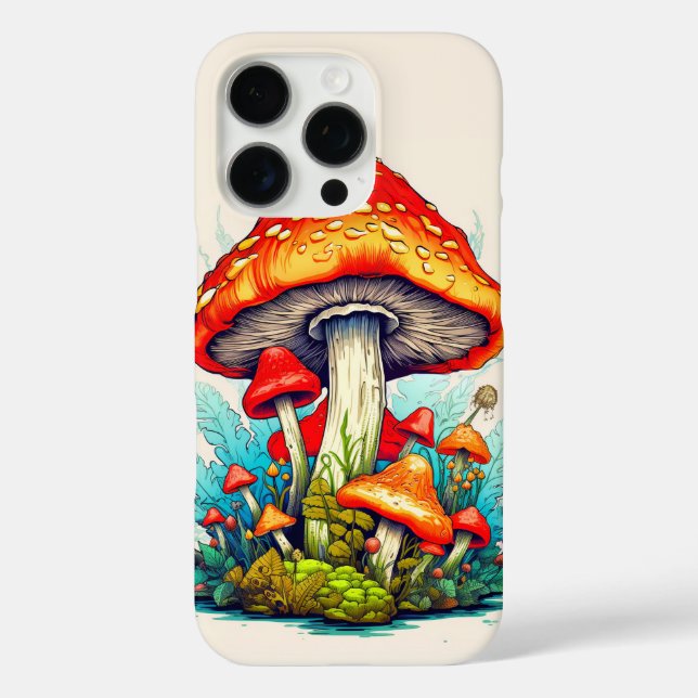 Sprouting Wild Forest Mushrooms Case-Mate iPhone Hülle (Rückseite)