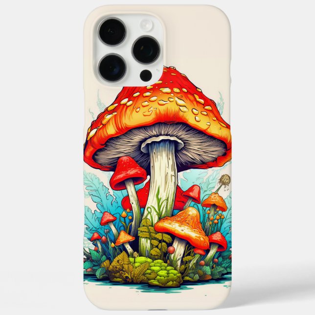 Sprouting Wild Forest Mushrooms Case-Mate iPhone Hülle (Rückseite)