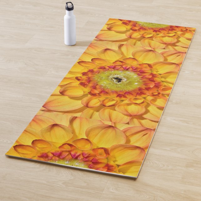 Sprouting Yellow Dahlia Blume Yogamatte (Beispiel)