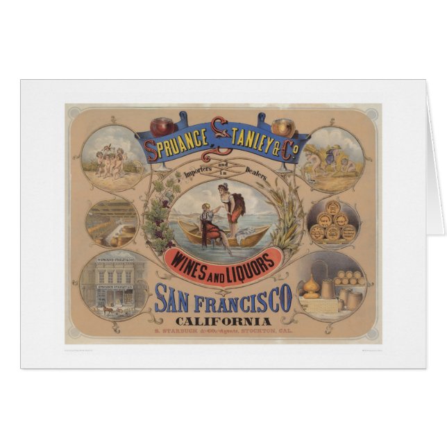 Spruance Stanley u. Co., Weine u. Alkohole, SF (Vorderseite (Horizontal))