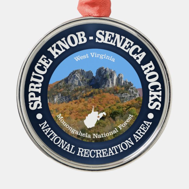 Spruce Knob - Seneca Rocks NRA Ornament Aus Metall (Vorne)