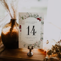 Spruce & Lace | Winterblumenkarte