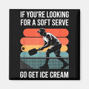 Spruch für Turniere für Vintage-Pickleball-Enthusi Magnet