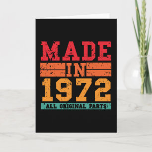 Spruch zum Geburtstag 1972 Vintage Karte