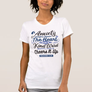 Sprüche 12,25 Bibelvers – Art mit freundlichen Wor T-Shirt