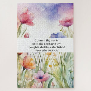 Sprüche 16:3 Lutherbibel Befiehl dem Herrn deine W Puzzle