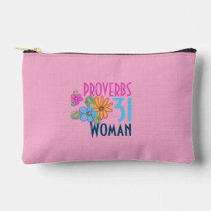 SPRÜCHE 31 Frau Floral Christlicher Glaube Zubehörtasche