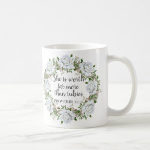 Sprüche 31 Mutter Viel Mehr Als Rubine Rosen Tasse