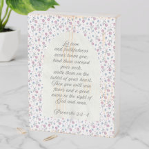 Sprüche 3:3–4 Florale Schriftstelle