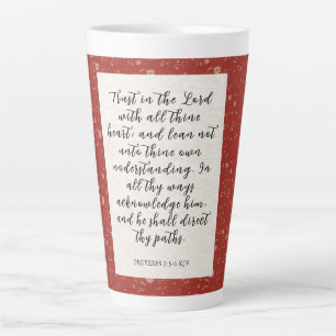 Sprüche 3:5-6 KJV Bibelvers Bild  Milchtasse