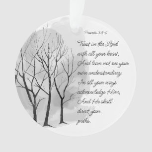 Sprüche 3:5-6 Vertraue auf den Herrn Ornament