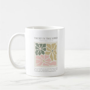 Sprüche 3:5-6 Vertrauen Sie auf den Herrn Kaffeetasse
