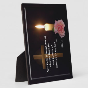 Spruchtafel Glaube und Hoffnung Fotoplatte