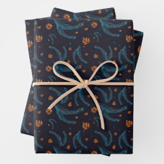 Sprucy Night Wrapping Paper Geschenkpapier Set
