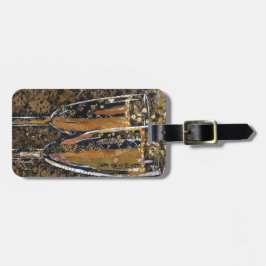 Sprudelnd - Champagnercollagenkunst Gepäckanhänger