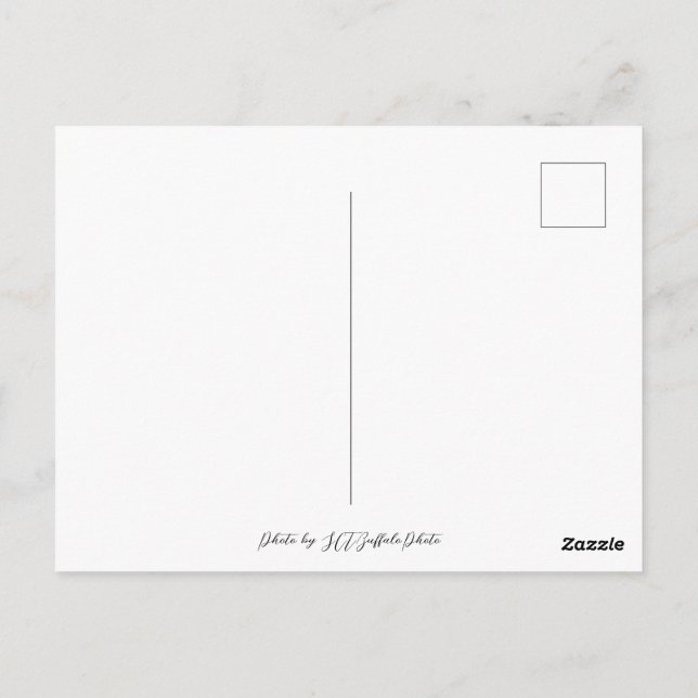 Sprudelnde Blautöne Postkarte (Rückseite)