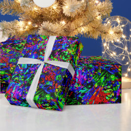 Sprudelndes abstraktes Geschenkpapier, Helles Spru Geschenkpapier