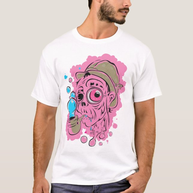 Sprudelndes Verwirrung ROSA T-Shirt (Vorderseite)