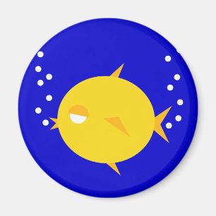 Sprudelt das sprudelnde BlowFish_double Magnet