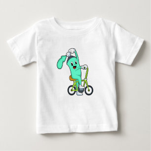 Sprühdose mit Fahrrad Baby T-shirt