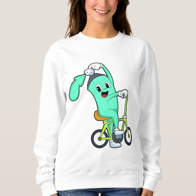 Sprühdose mit Fahrrad Sweatshirt (Vorderseite)