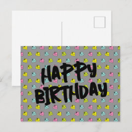 Sprühfarben-Deckel - Alles Gute zum Geburtstag Postkarte