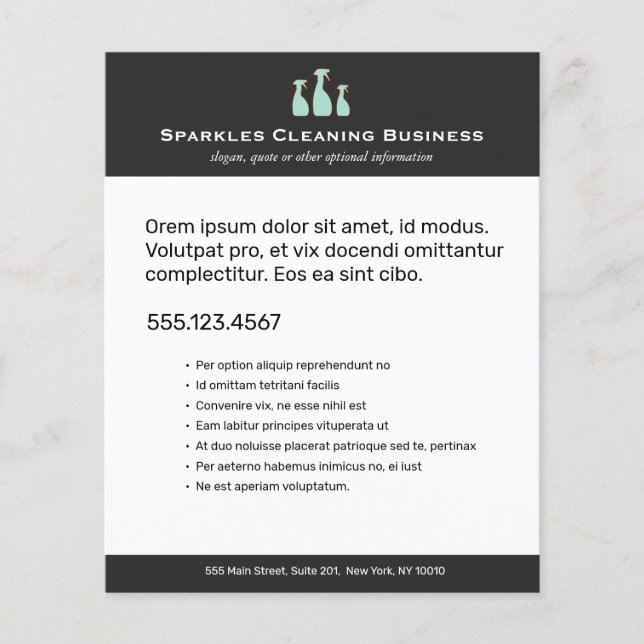 Sprühflasche Zuhause Reinigungs-Service-Flyer Flyer (Vorne)