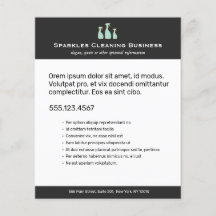 Sprühflasche Zuhause Reinigungs-Service-Flyer