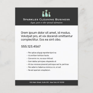 Sprühflasche Zuhause Reinigungs-Service-Flyer Flyer