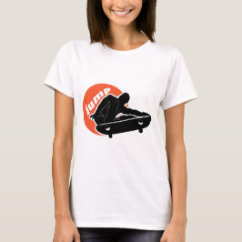 Sprung auf der Skateboard T-Shirt
