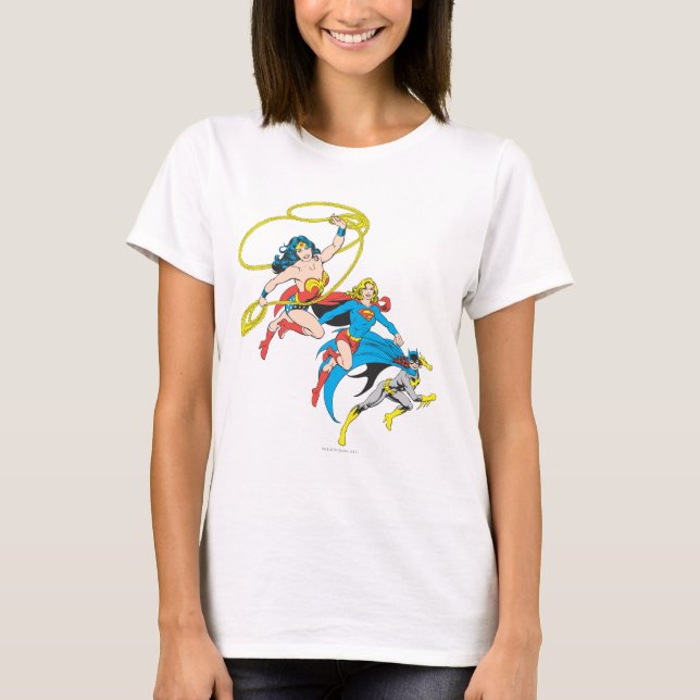 Sprung der Superhelden T-Shirt (Vorderseite)