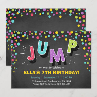 Sprung Einladung Bounce House Bounce Geburtstag
