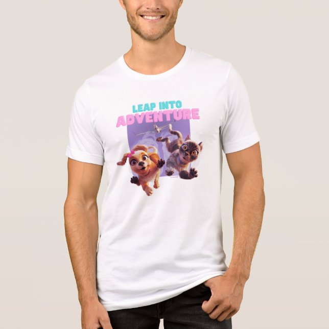 Sprung in das Abenteuer Tri-Blend Shirt (Vorderseite)