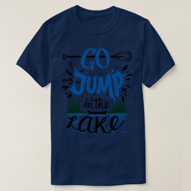 Sprung in den See T-Shirt (Design vorne)