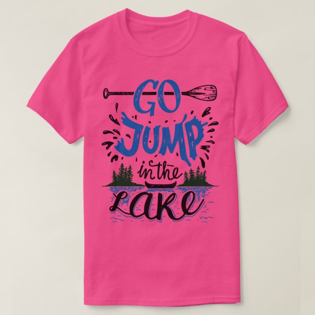Sprung in den See T-Shirt (Design vorne)