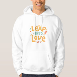 Sprung in die Liebe - farbenfrohe handgeschriebene Hoodie