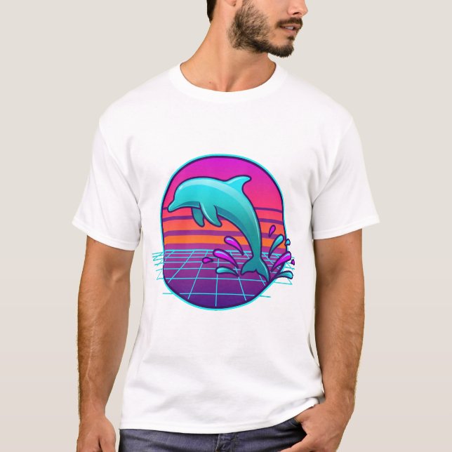 Sprung Ins Neonlicht T-Shirt (Vorderseite)